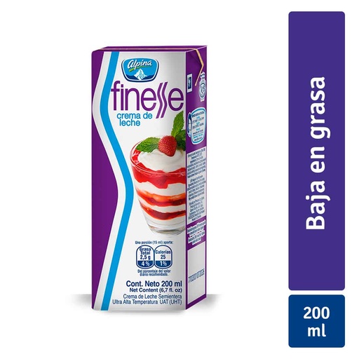 [005169] Crema De Leche Finesse Tetrapack 200Ml