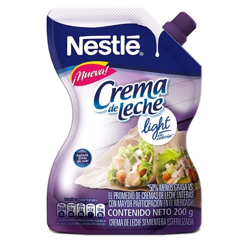 [045353] Crema Leche Nestle Light Doypack 200Gr