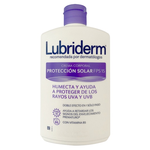 [000045] Crema Lubriderm Protección Solar FPS15 400Ml