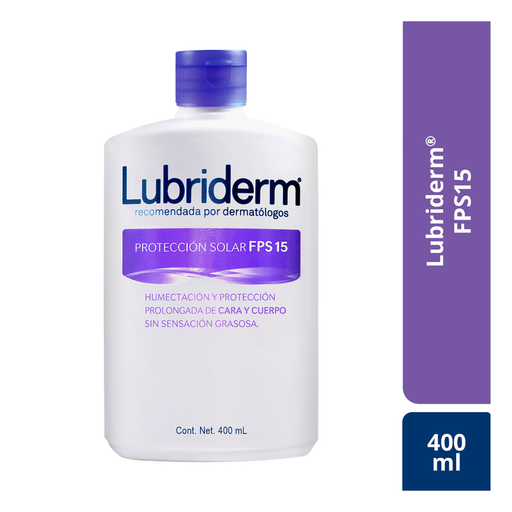 [000045] Crema Lubriderm Protección Solar FPS15 400Ml