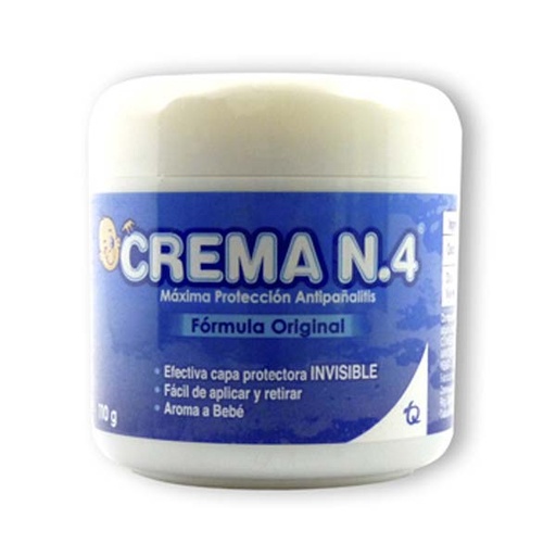[004264] Crema N4 Antipañalitis Original Tarro 110Gr