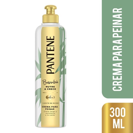 [052338] Crema Para Peinar Pantene Bambu Nutre & Crece 300Ml