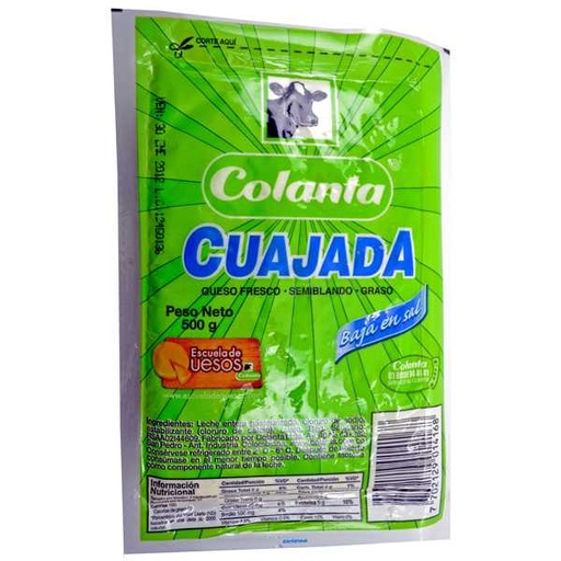 [001266] Cuajada Colanta 500Gr