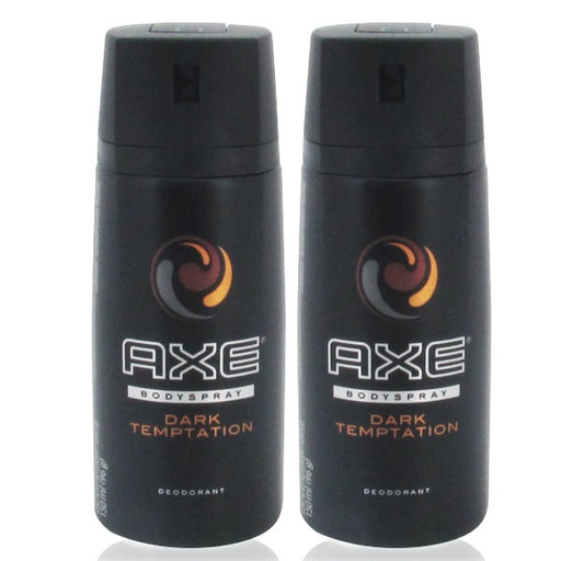 [018627] Desodorante Axe Dark Temptation Bodyspray 96Gr 2Unidades Precio Especial