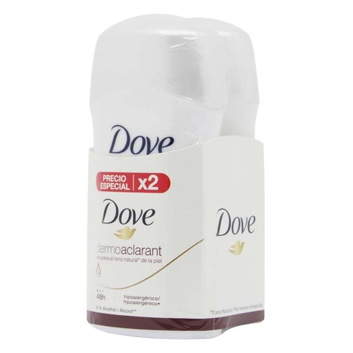 [047337] Desodorante Dove Dermo Aclarant Barra 100Gr 2 Unidades