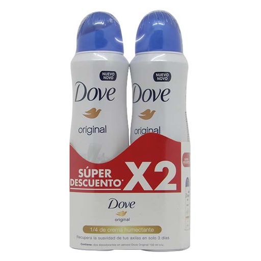 [046389] Desodorante Dove Original Spray 2 Unidades 178Gr