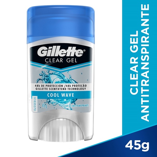 [051968] Desodorante Gillette Clear Gel Cool Wave 45Gr