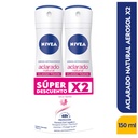 Desodorante Nivea Aclarado Natural Spray 150Ml 2 Unidades