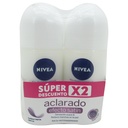 Desodorante Nivea Aclarado Satin Roll-on 50Ml 2 Unidades Precio Especial