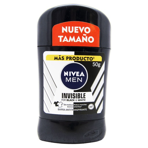 [047948] Desodorante Nivea Men Invisible Barra 50Gr