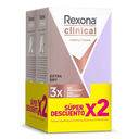 Desodorante Rexona Clinical Extra Dry 2 Unidades 96Gr