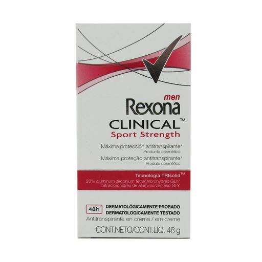 [015569] Desodorante Rexona Clinical Sport Strength 48Gr