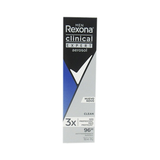 [051204] Desodorante Rexona Men Clinical Clean Spray 150Ml