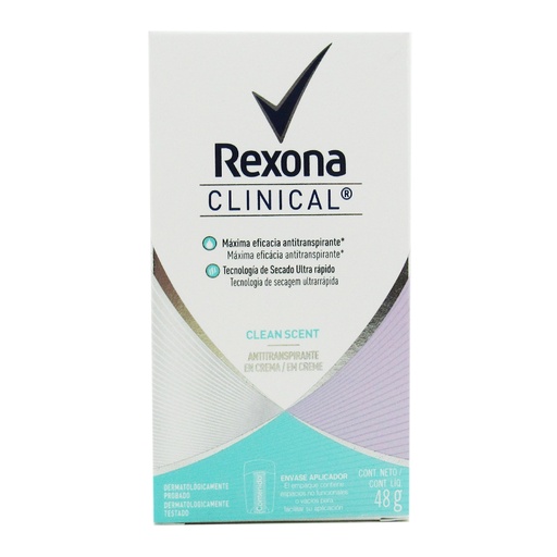 [008073] Desodorante Rexona Women Clinical Clean Fresh Crema 48Gr