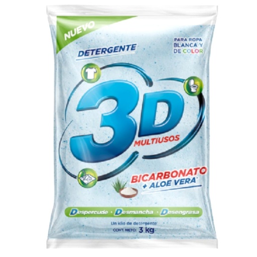 [048874] Detergente En Polvo 3D Multiusos 3000Gr