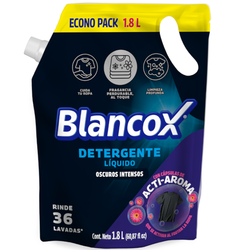 [043870] Detergente Líquido Blancox Ropa Oscura Doypack 1800Ml