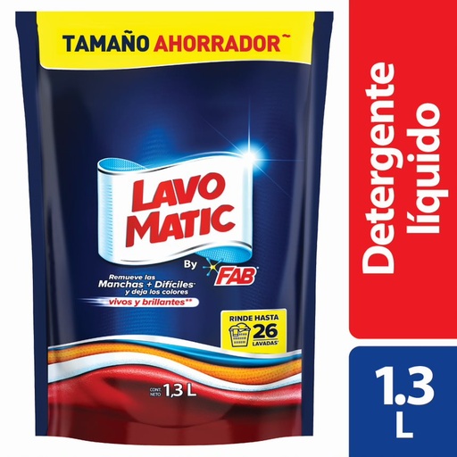 [052262] Detergente Líquido Lavomatic Doypack 1300Ml