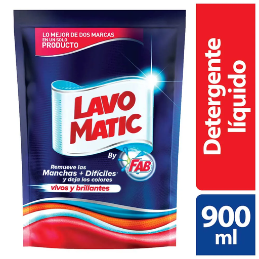 [019429] Detergente Líquido Lavomatic Doypack 900Ml
