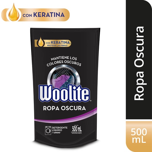 [050822] Detergente Líquido Woolite Ropa Oscura 500Ml