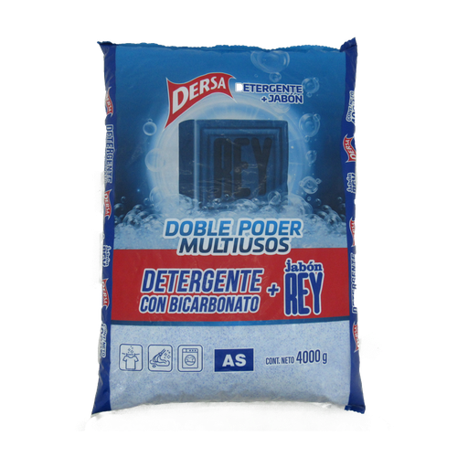 [052069] Detergente Polvo As Bicarbonato 4000Gr + Jabón Rey