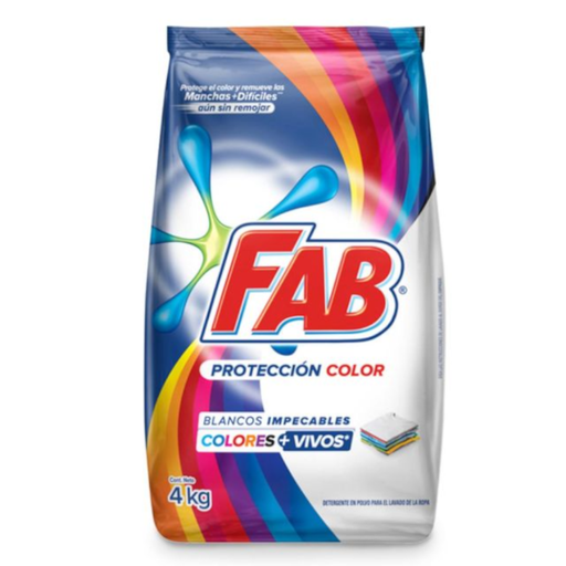 [051618] Detergente Polvo Fab Protección Color 4000Gr