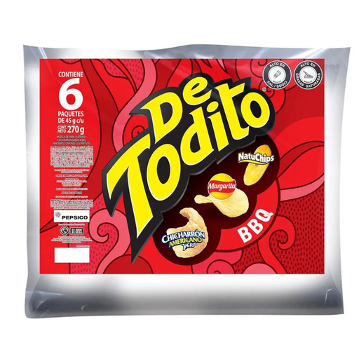 [005636] Detodito Bbq Paketón 6 Unidades 270Gr