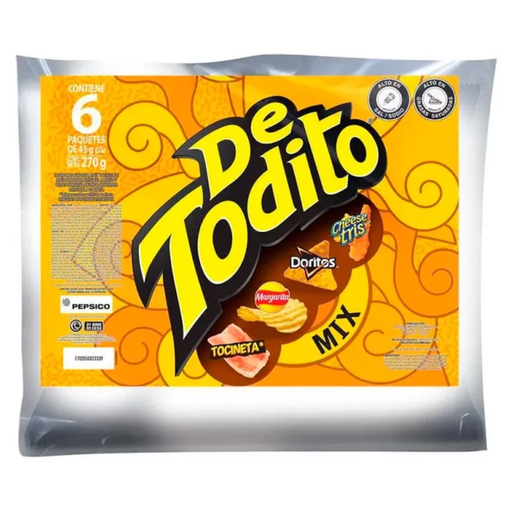 [005599] Detodito Mix Paketón 6 Unidades 270Gr