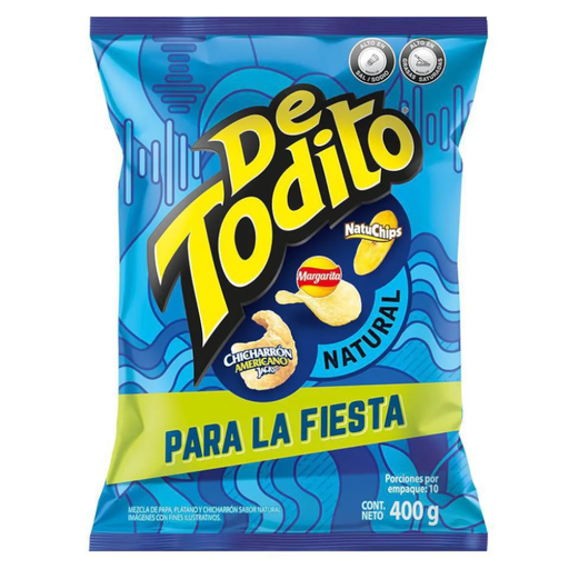[010023] Detodito Natural Fiesta Pack 400Gr
