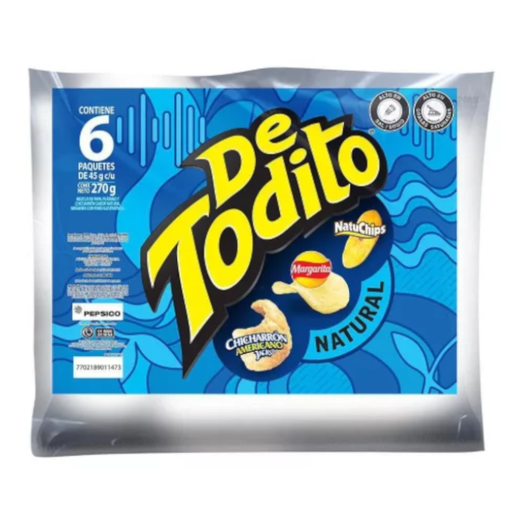 [005625] Detodito Natural Paketón 6 Unidades 270Gr