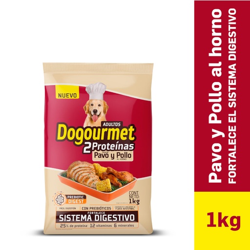 [052966] Dogourmet  Adultos Pavo Y Pollo Al Horno  1000Kg