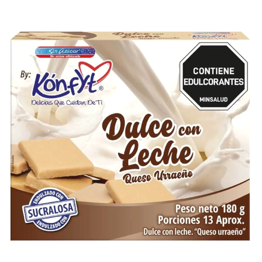 [009595] Dulce Con Leche Queso Urraeño Sin Azúcar Kónfyt 180Gr