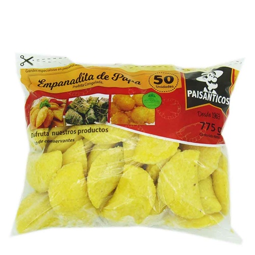 [050851] Empanadas Tipo Coctel Papa Paisanticos 50 Unidades