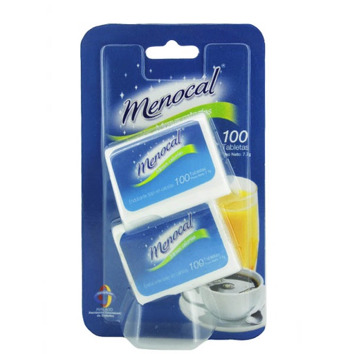 [009735] Endulzante Menocal 100 Tabletas 2 Unidades Precio Especial