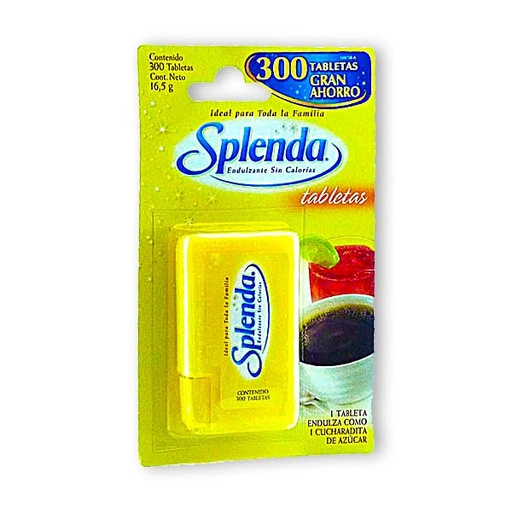 [000467] Endulzante Splenda 300 Tabletas 16Gr