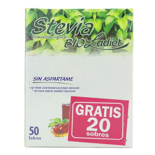 [004525] Endulzante Stevia Bioladiet 50 Unidades