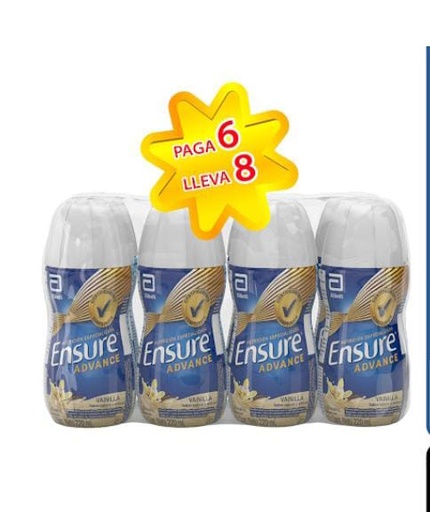 [053332] Ensure Advance Liquido Vainilla 220Ml Pague 6 Lleve 8