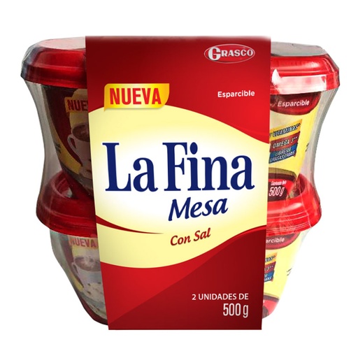 [049998] Esparcible La Fina Mesa Con Sal 500Gr 2 Unidades