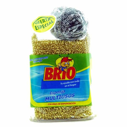 [000941] Esponja Brio Multiuso Oroplata + Rulo Precio Especial