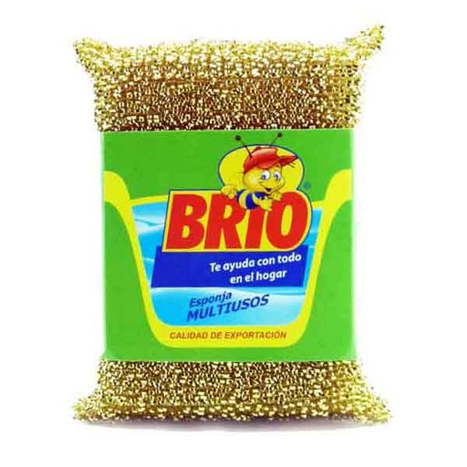 [000938] Esponja Brio Multiusos Oro Plata