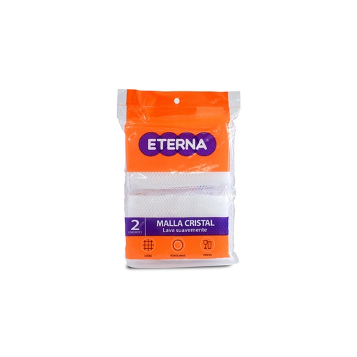 [002068] Esponja Eterna Malla Cristal 2 Unidades