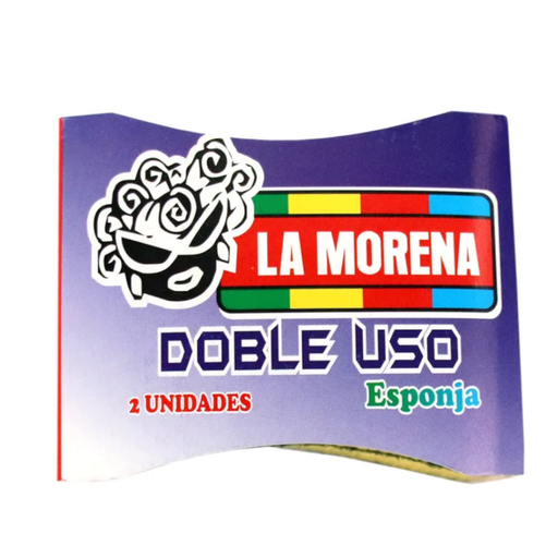 [002198] Esponja La Morena Doble Uso 2 Unidades