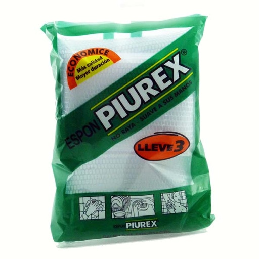[000939] Esponja Piurex 3 Unidades