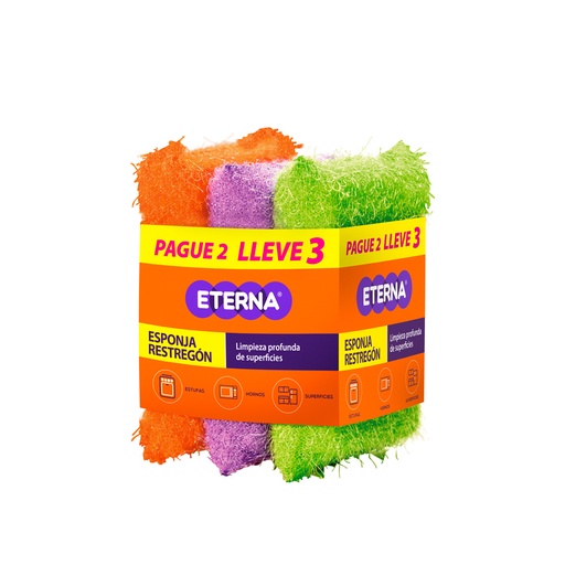 [010594] Esponja Restregón Eterna Pague 2 Lleve 3