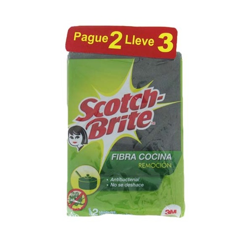 [042003] Esponjilla Scotch Brite Fibra Pague 2 Lleve 3