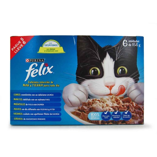 [050740] Felix Lata Surtida Pague 5 Lleve 6 156Gr