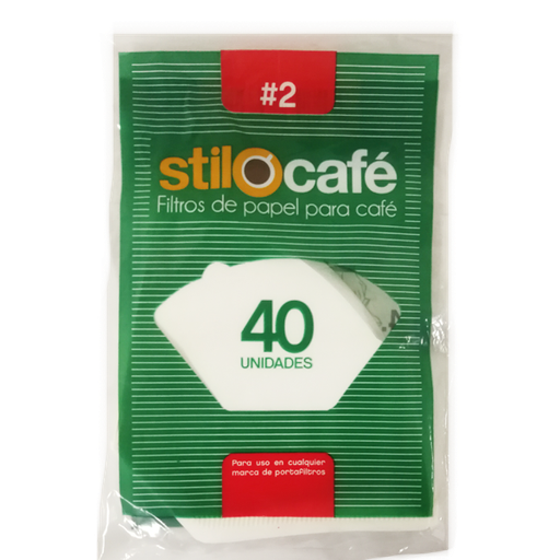 [006542] Filtro Papel N2 Stilo Cafe 40 Unidades