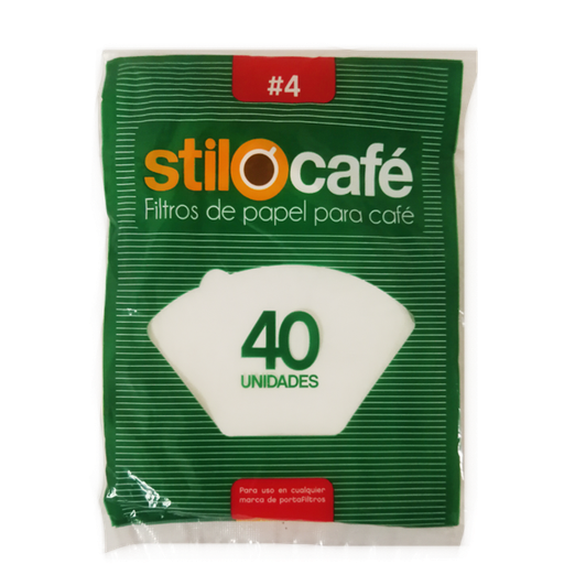 [006543] Filtro Papel N4 Stilo Cafe 40 Unidades