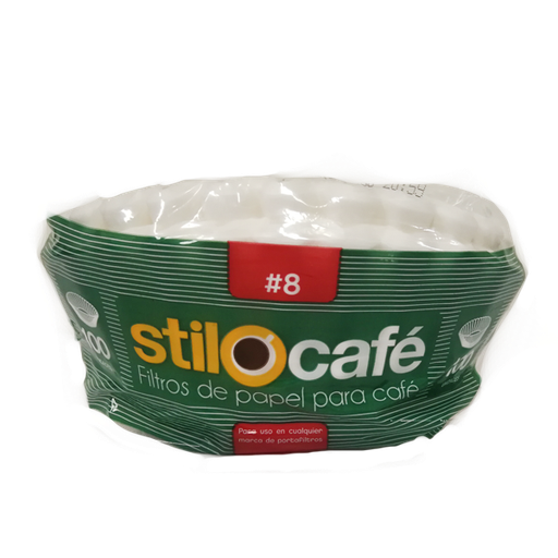 [006541] Filtro Papel N8 Canasta Stilo Cafe 100 Unidades