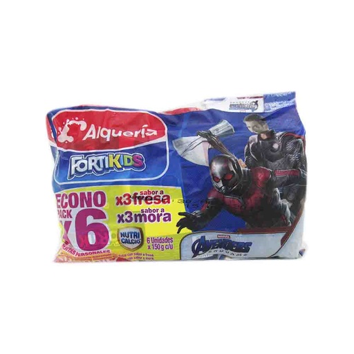 [050551] Fortikids Fresa Mora 6 Unidades 150Gr