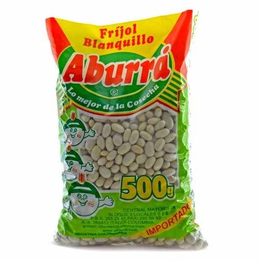 [000301] Frijol Aburrá Blanquillo 500Gr